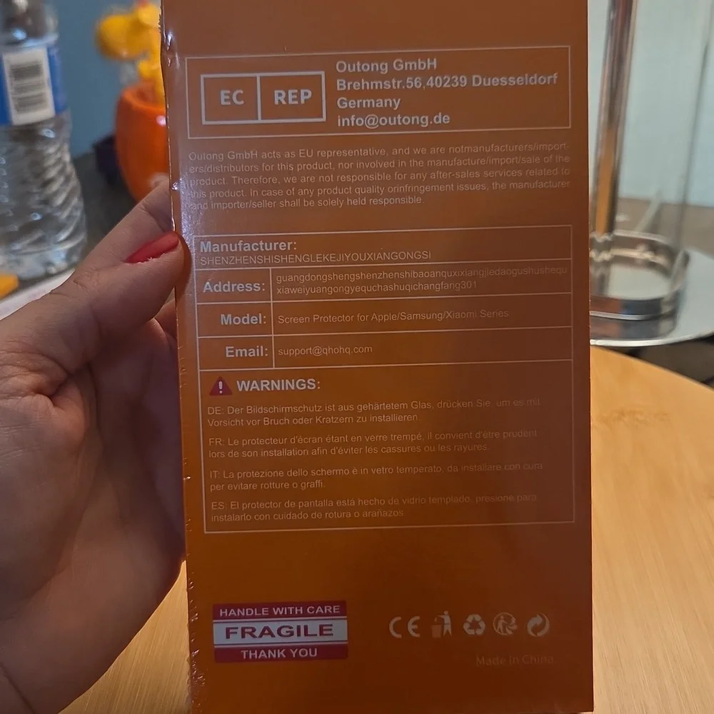 iPhone 16 Tempered Glass Screen Protector (3 Pak) W/ 3 Pack Camera Protector